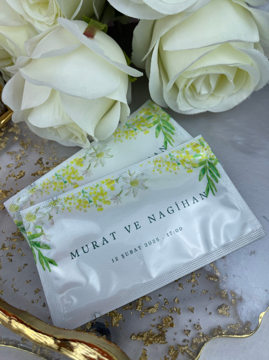 Kişiye Özel Baskılı Islak Mendil 20 Adet.