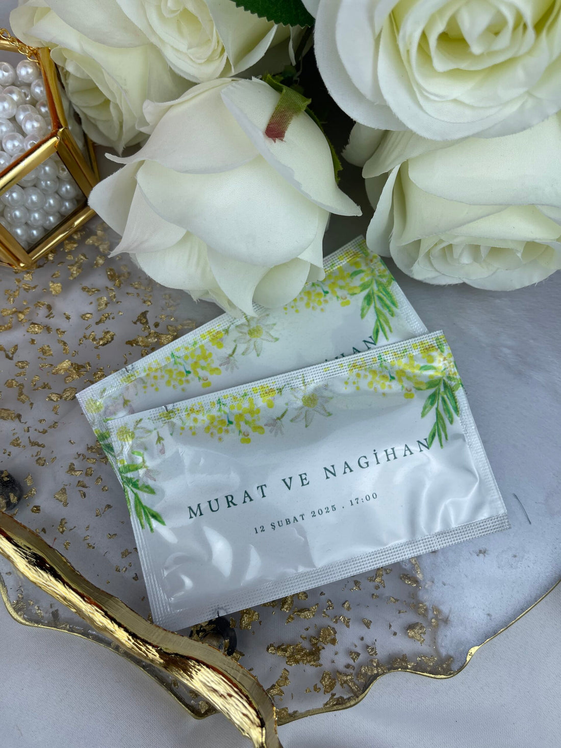 Kişiye Özel Baskılı Islak Mendil 20 Adet.