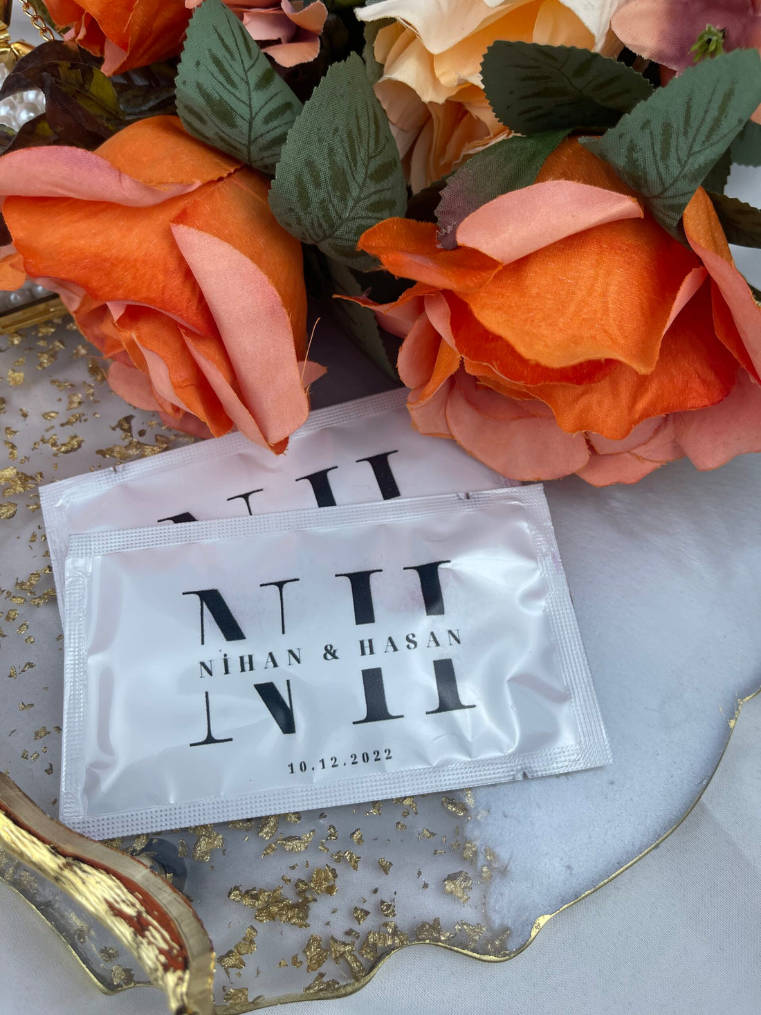 Kişiye Özel Baskılı Islak Mendil 20 Adet.