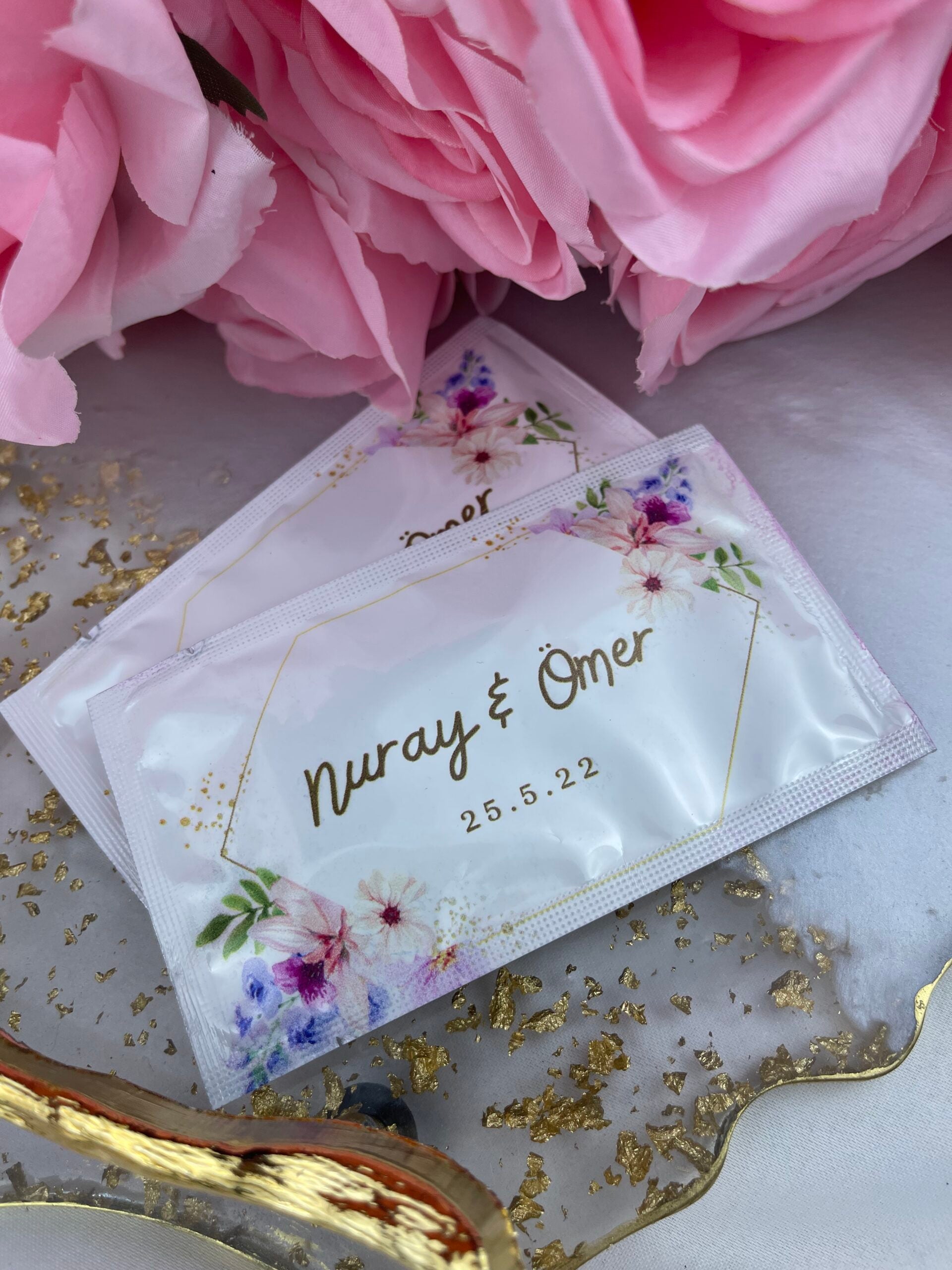 Kişiye Özel Baskılı Islak Mendil 20 Adet.