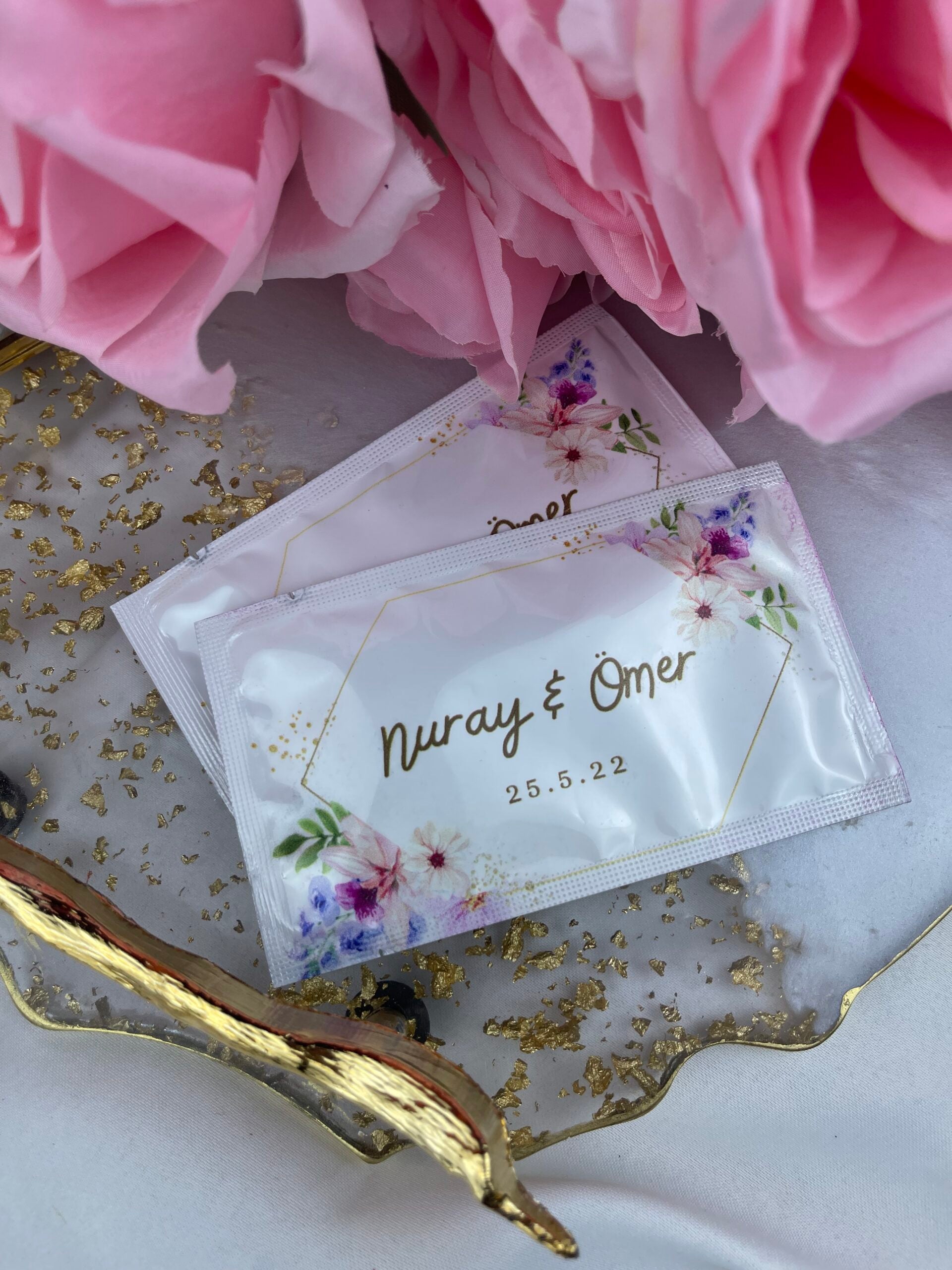 Kişiye Özel Baskılı Islak Mendil 20 Adet.