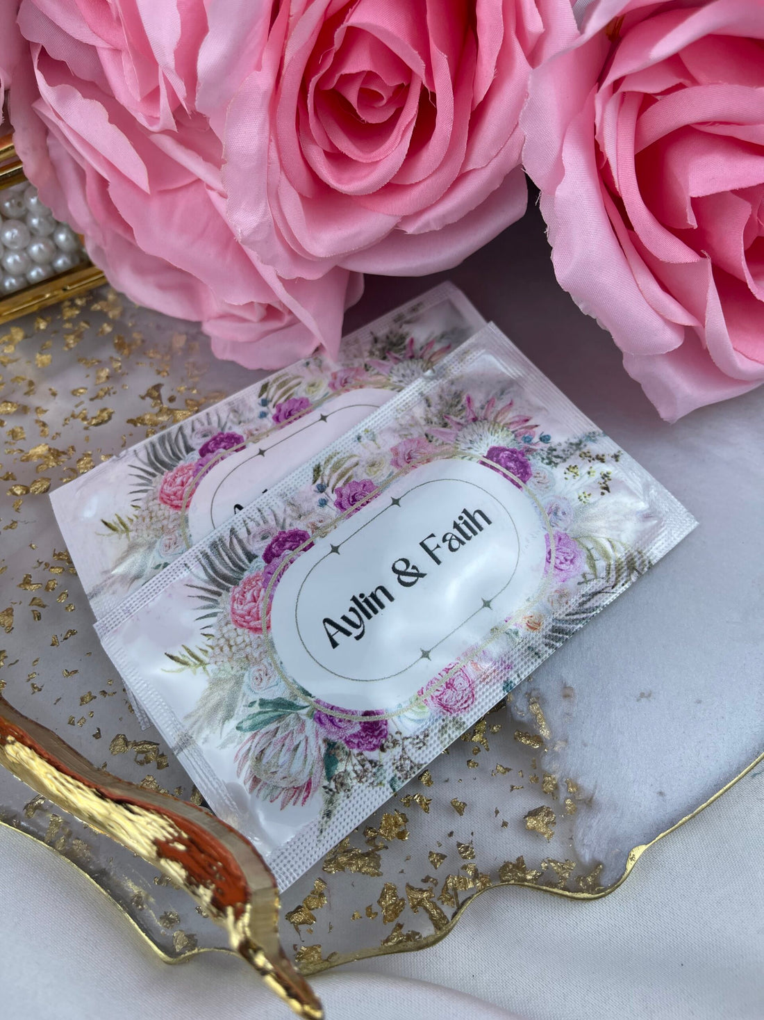 Kişiye Özel Baskılı Islak Mendil 20 Adet.