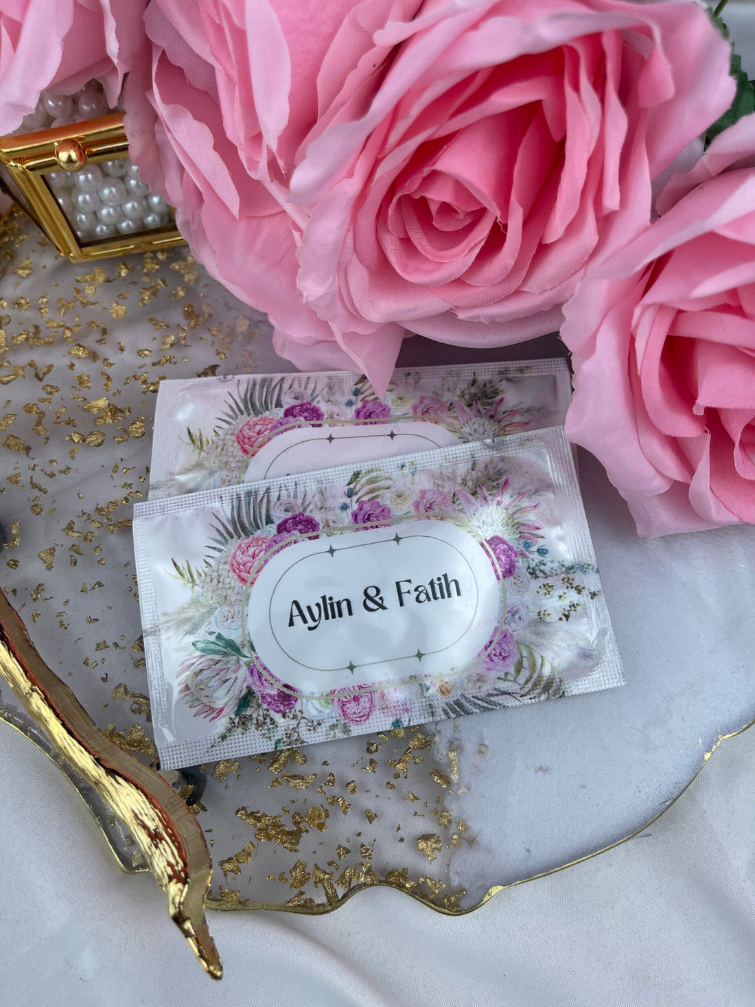 Kişiye Özel Baskılı Islak Mendil 20 Adet.