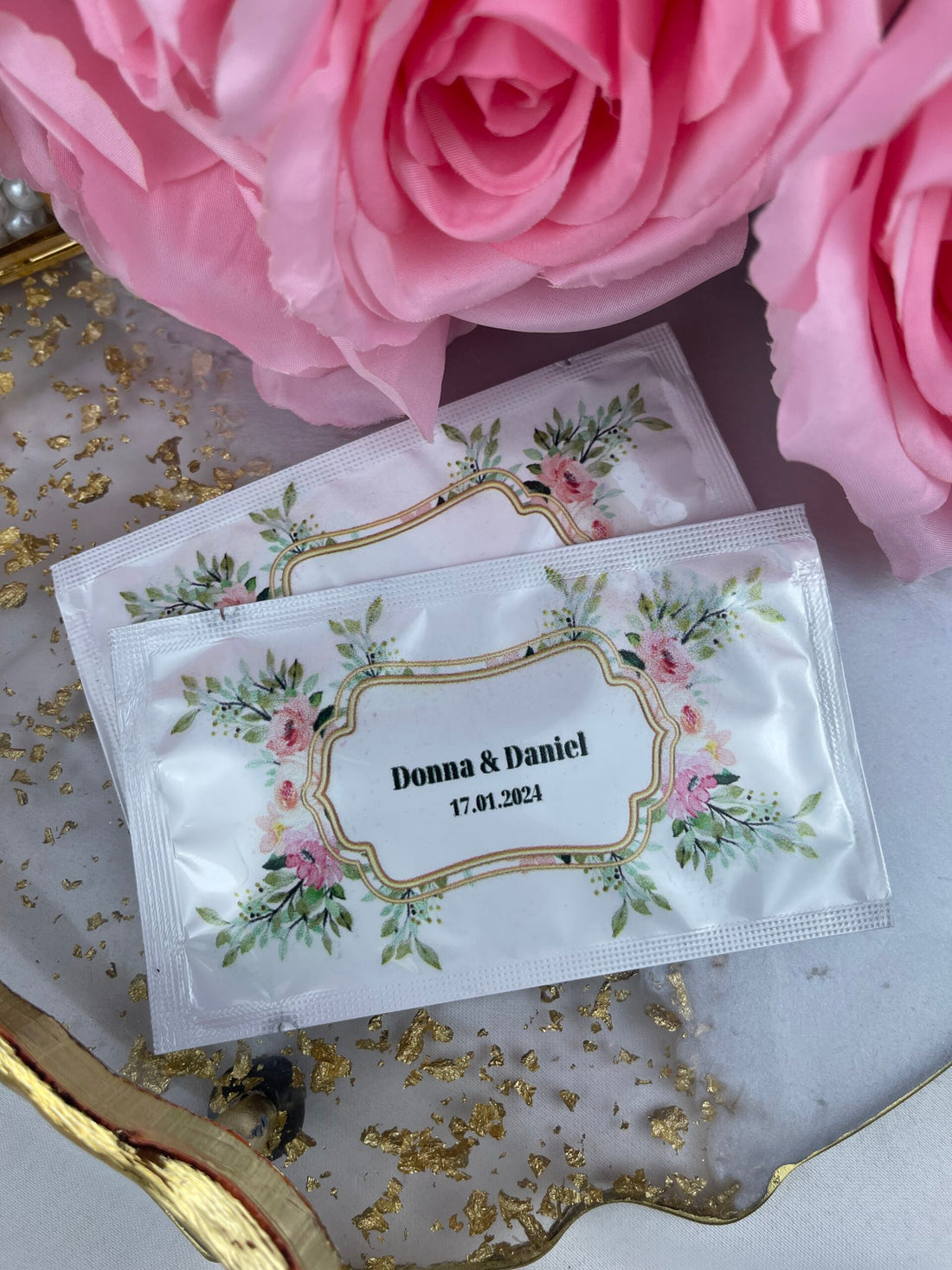 Kişiye Özel Baskılı Islak Mendil 20 Adet.