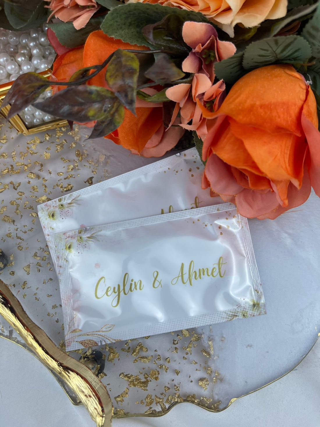 Kişiye Özel Baskılı Islak Mendil 20 Adet.