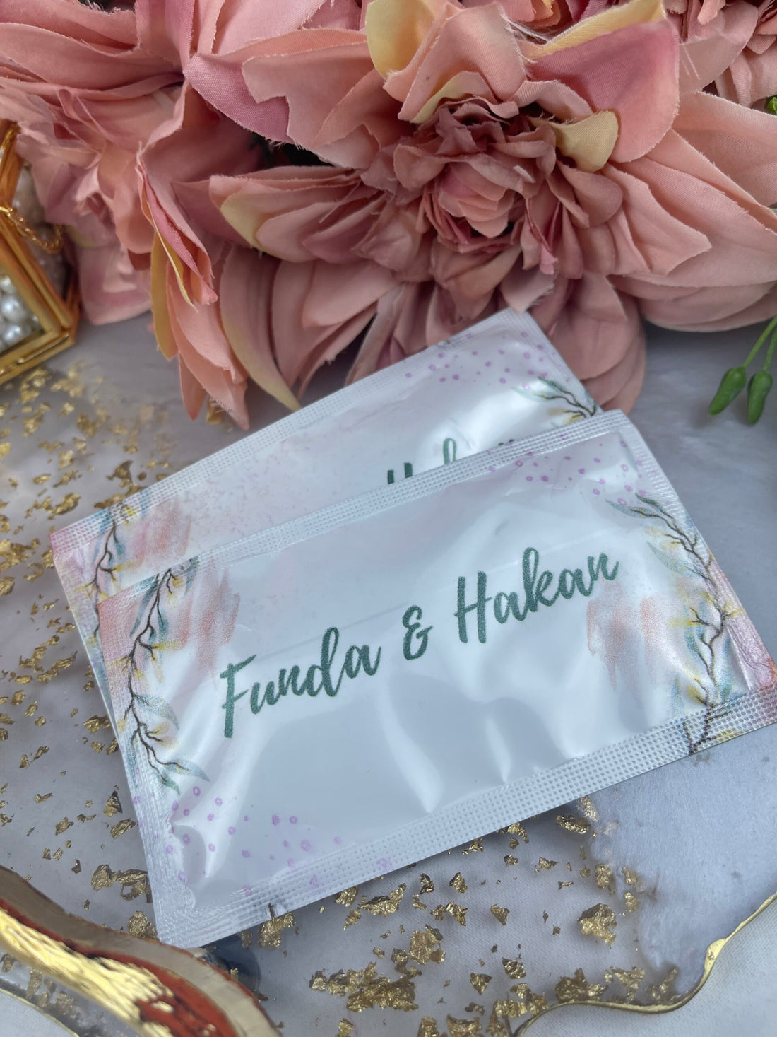 Kişiye Özel Baskılı Islak Mendil 20 Adet.