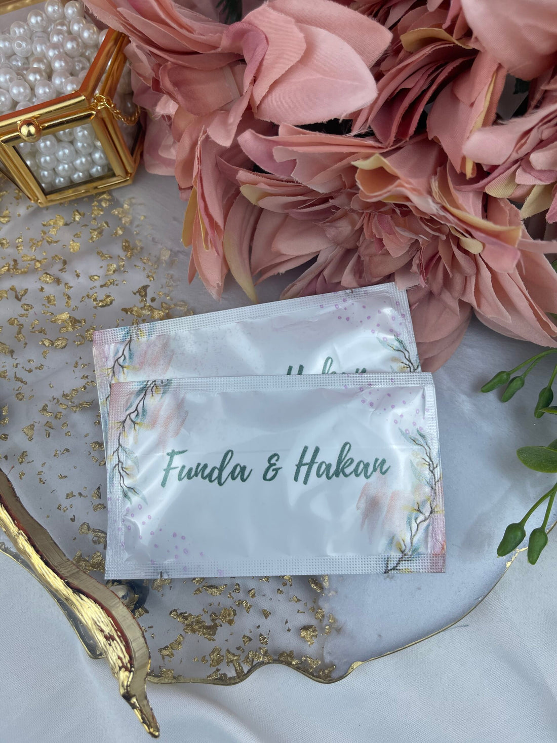 Kişiye Özel Baskılı Islak Mendil 20 Adet.