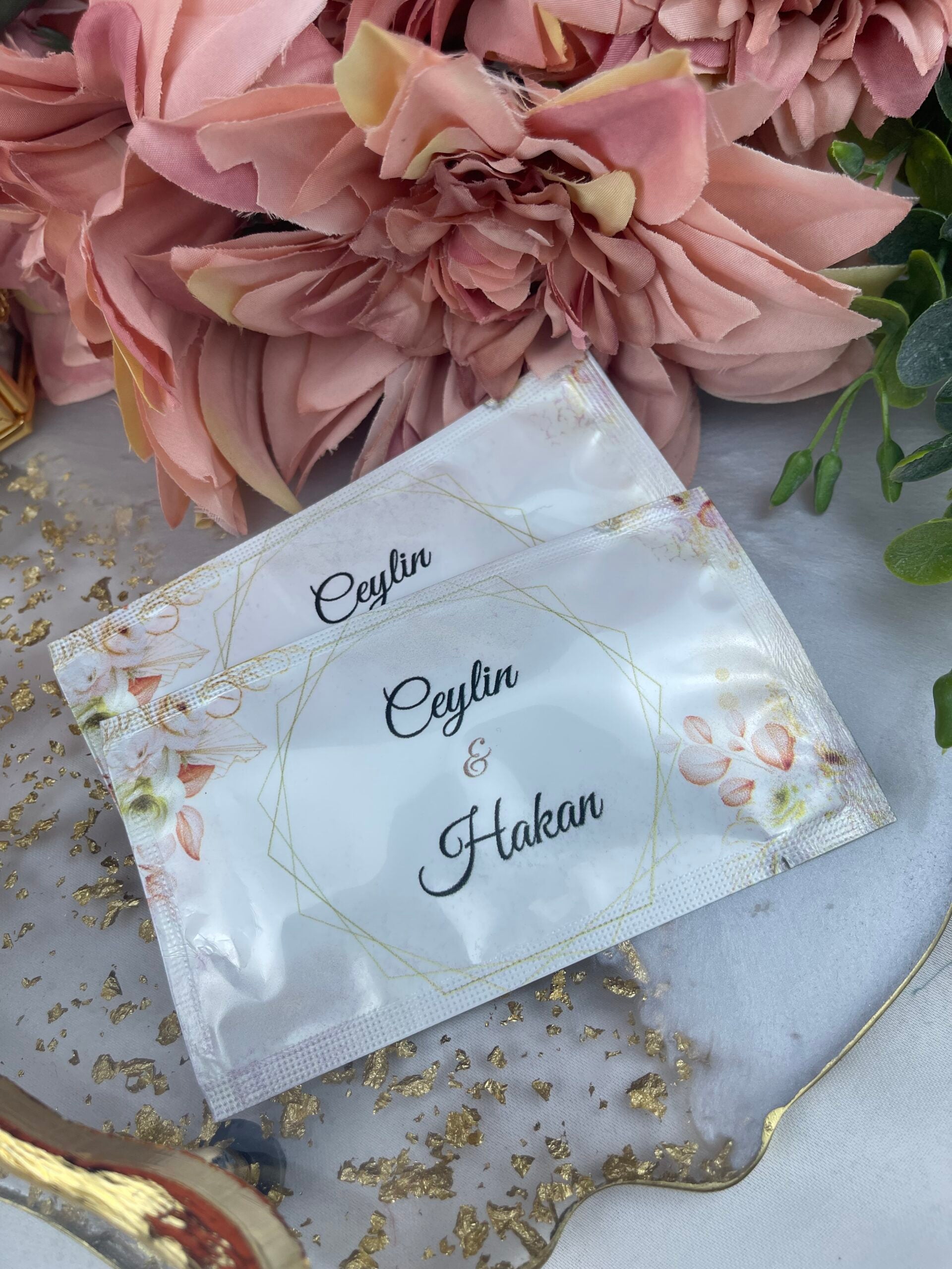 Kişiye Özel Baskılı Islak Mendil 20 Adet.