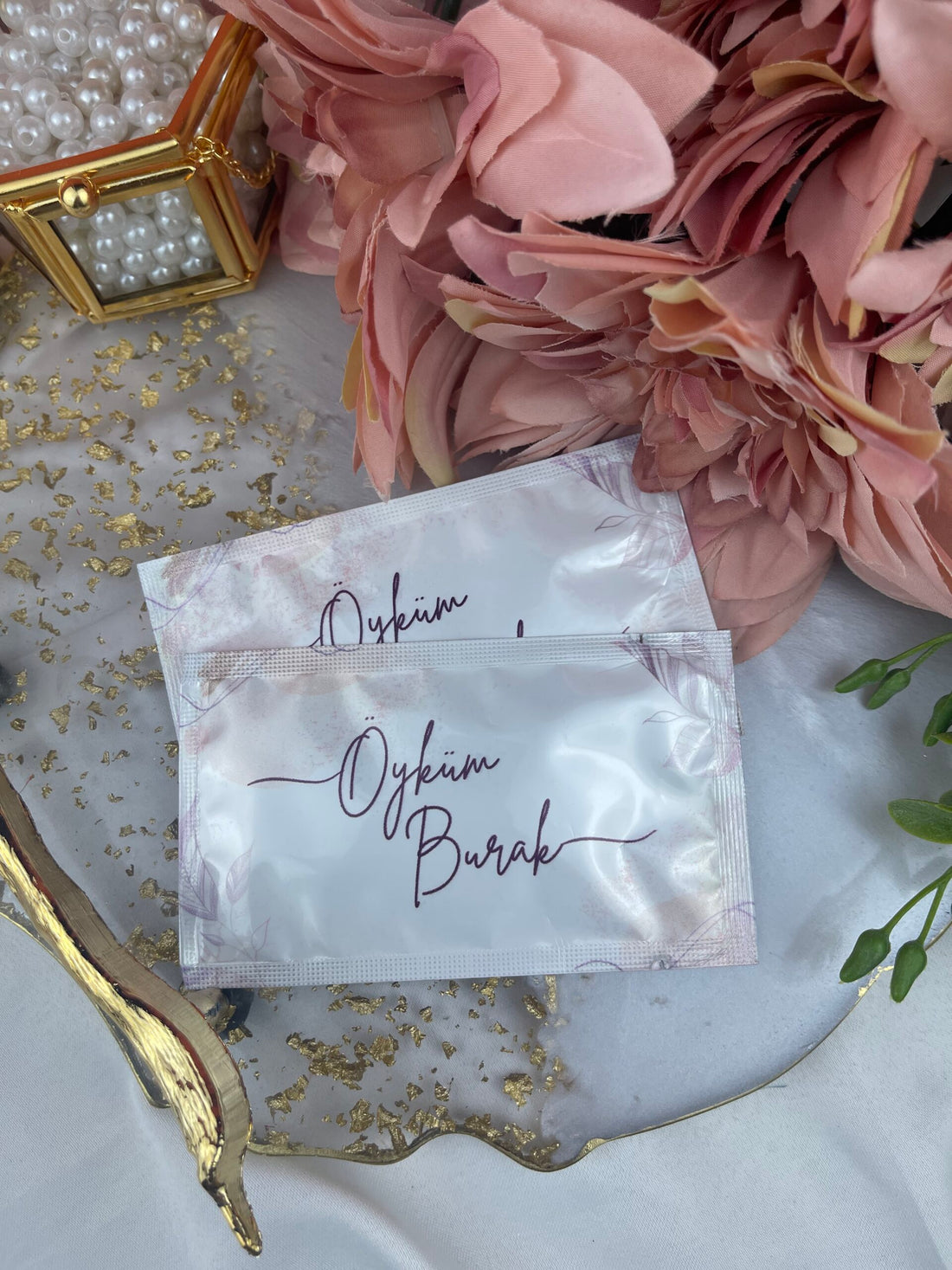 Kişiye Özel Baskılı Islak Mendil 20 Adet.