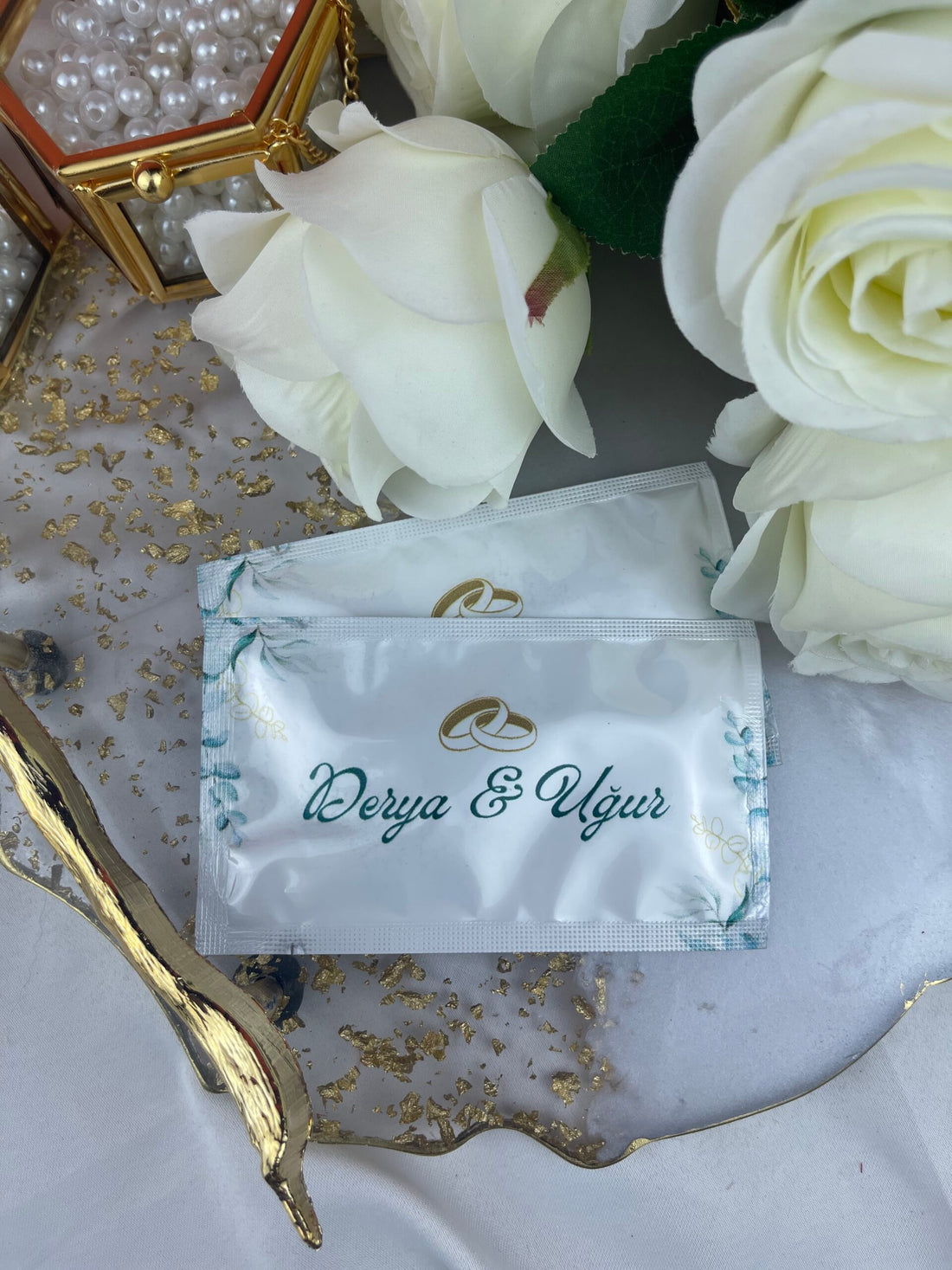 Kişiye Özel Baskılı Islak Mendil 20 Adet.