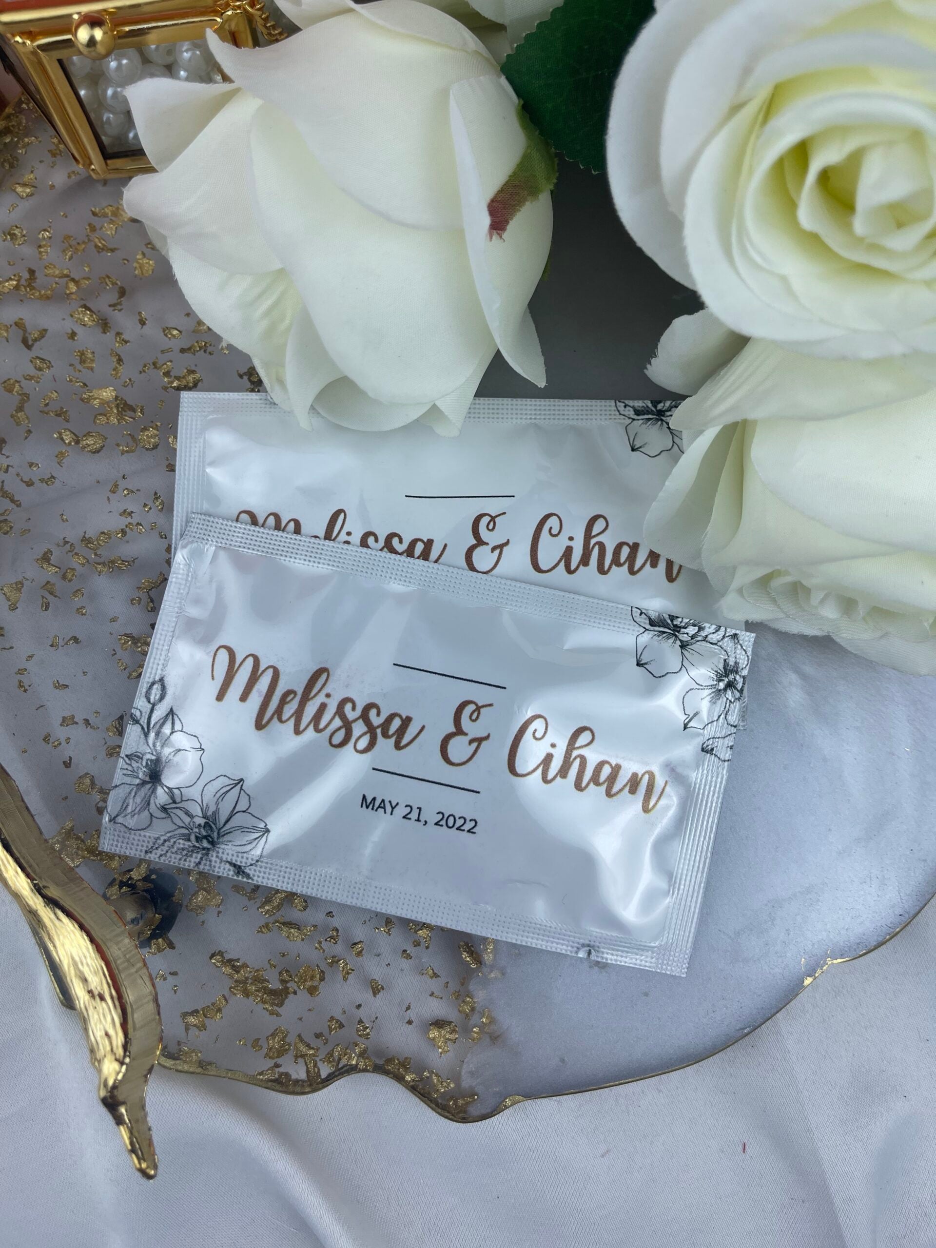 Kişiye Özel Baskılı Islak Mendil 20 Adet.