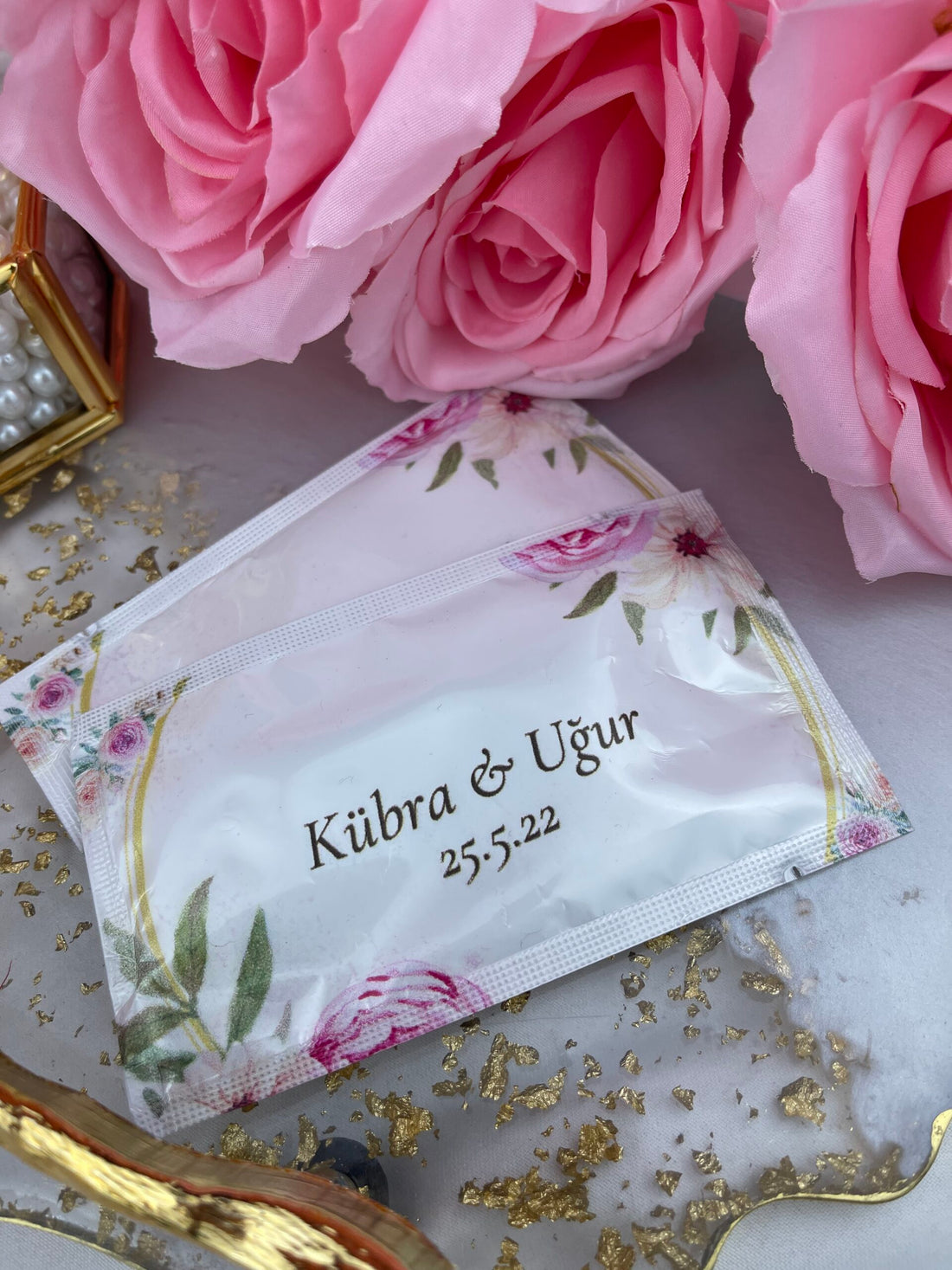 Kişiye Özel Baskılı Islak Mendil 20 Adet.