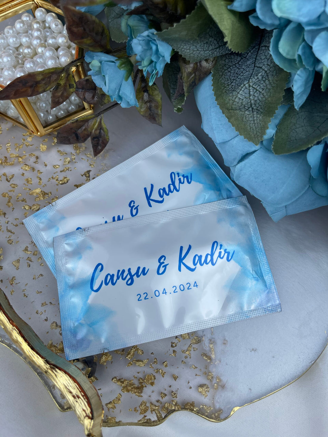 Kişiye Özel Baskılı Islak Mendil 20 Adet.