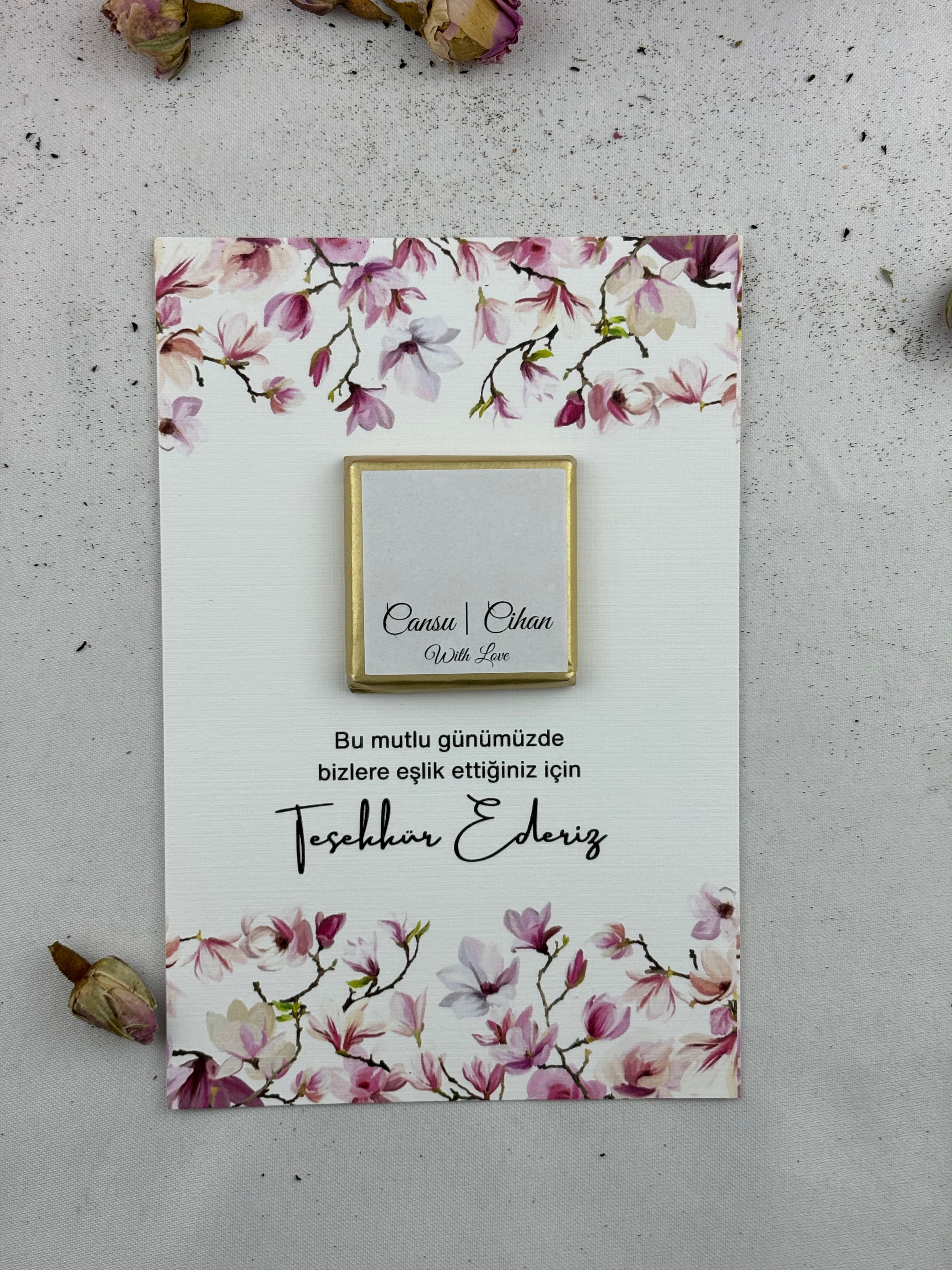 Schokoladenkarte - Verlobungsgeschenke, personalisiertes Design