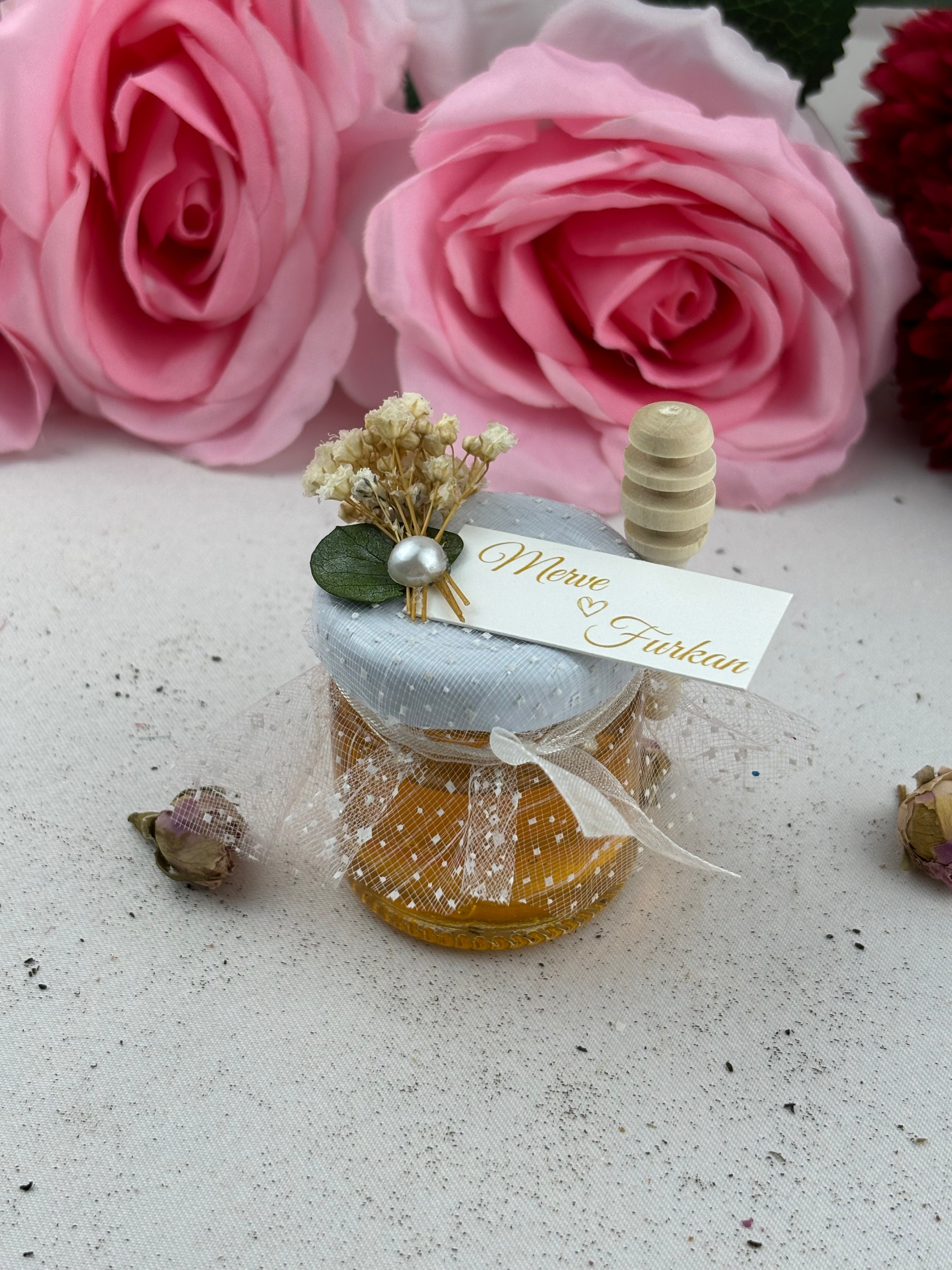Honigglas - Verlobungsgeschenke, personalisiertes Design