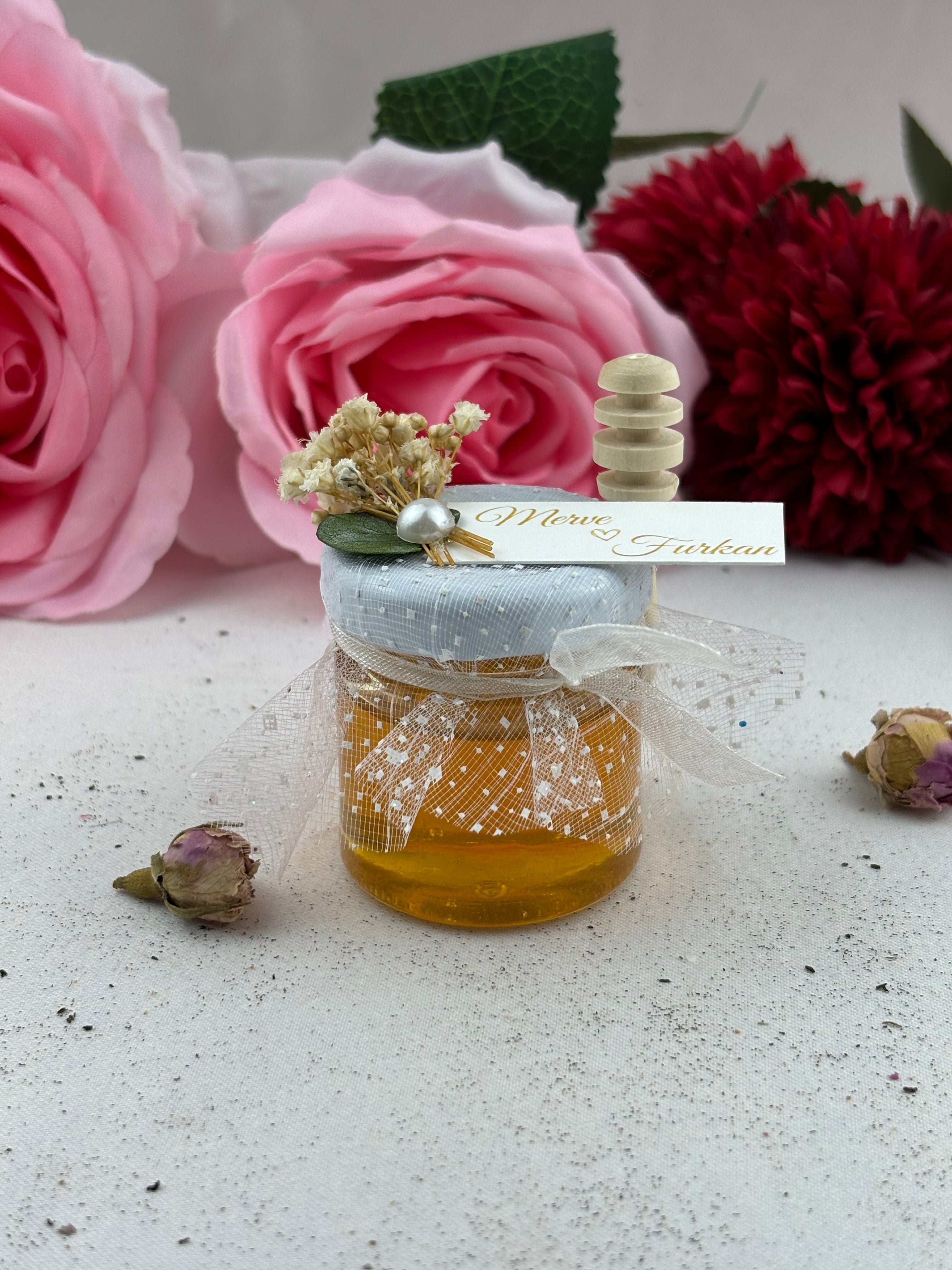 Honigglas - Verlobungsgeschenke, personalisiertes Design