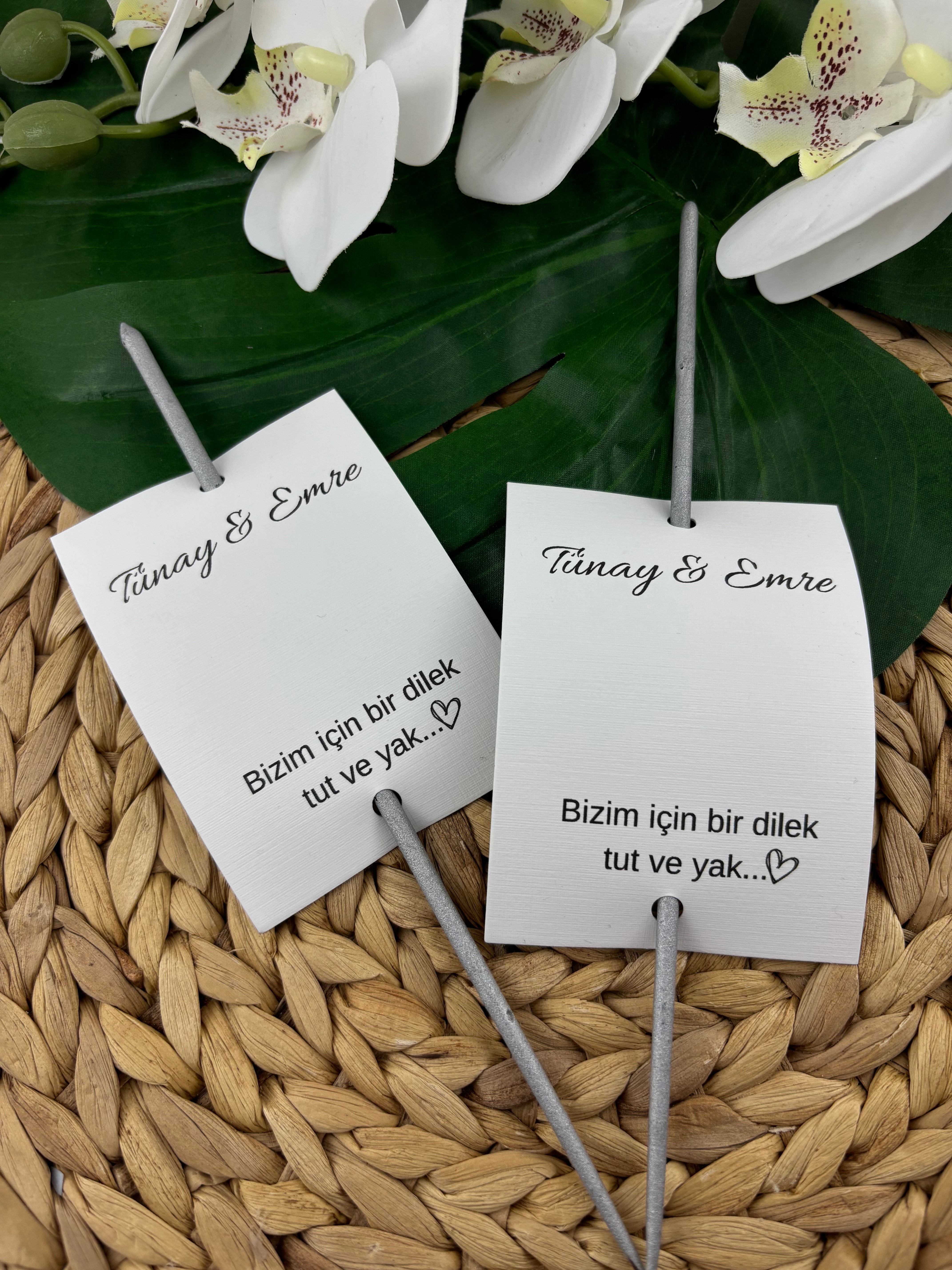 Gelin Damat Geçiş Töreni Kartlı Maytap