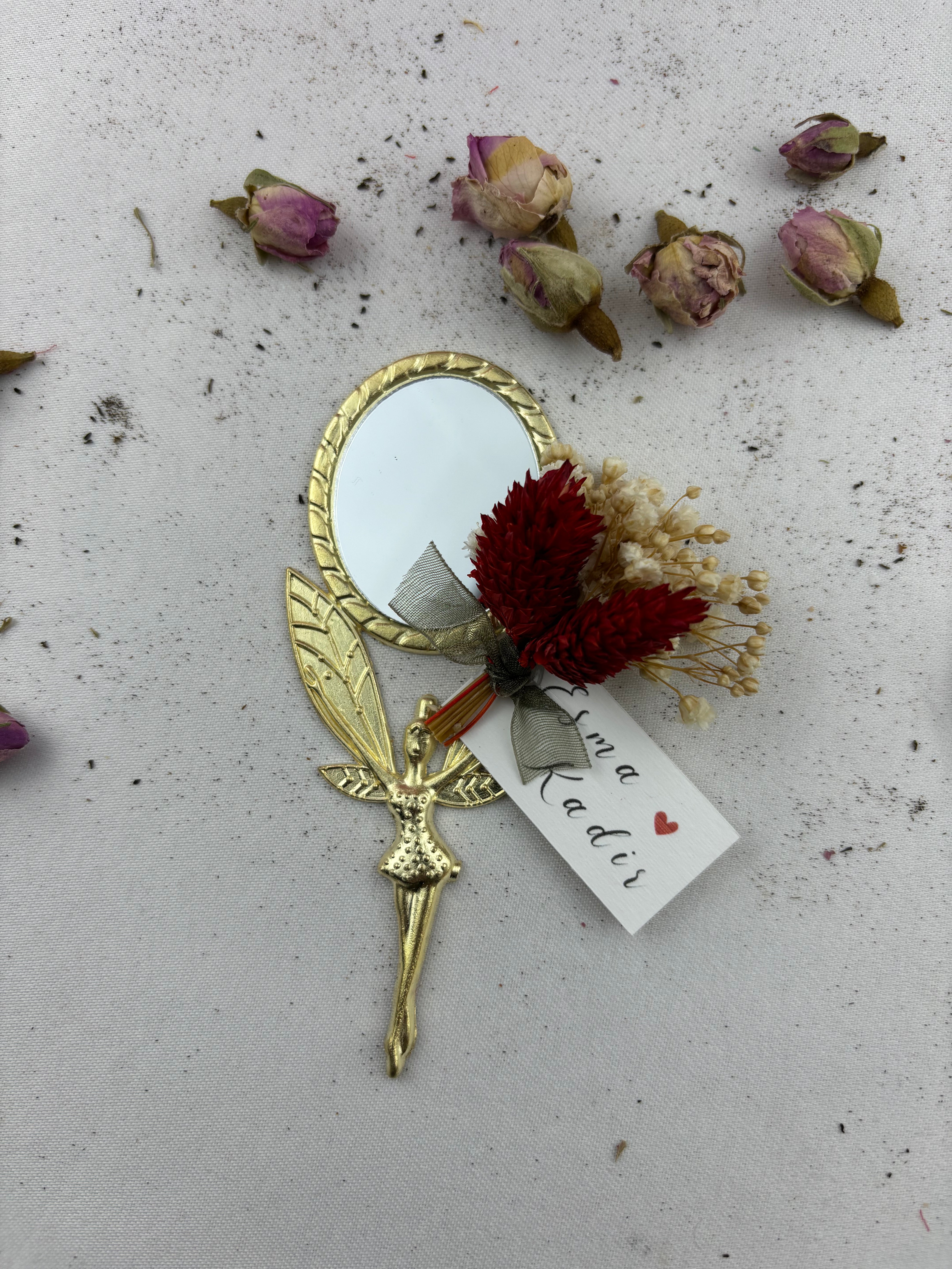 Engel Detaillierter Henna-Geschenkspiegel