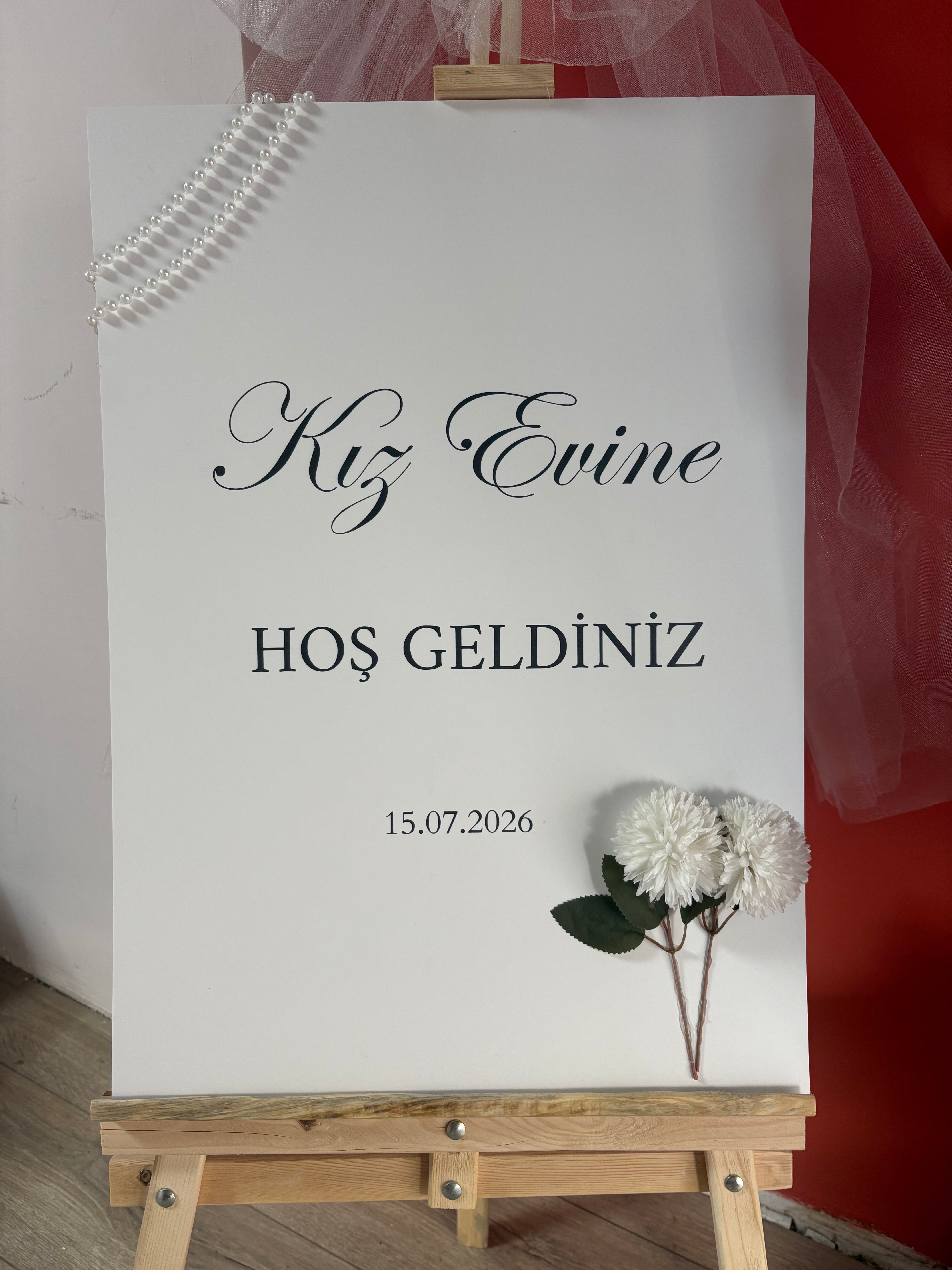 Kız Evine Hoş Geldiniz Panosu