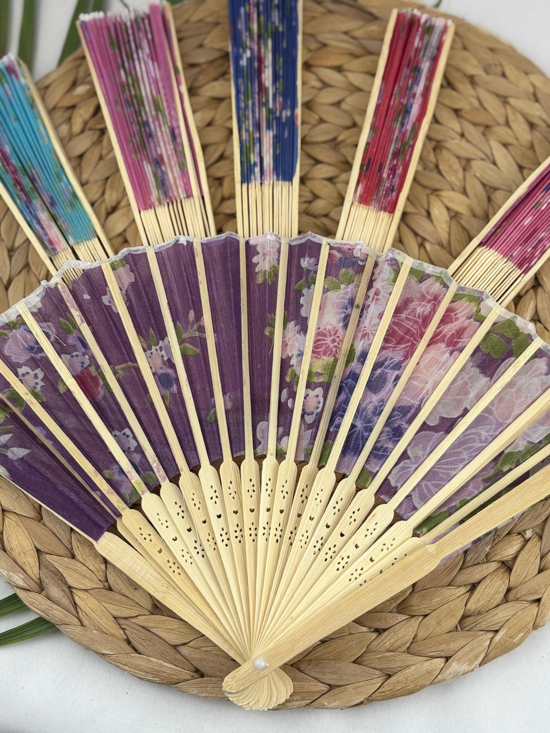 Ahşap Karışık Renk Ve Desen Gelin Nedime Yelpazesi