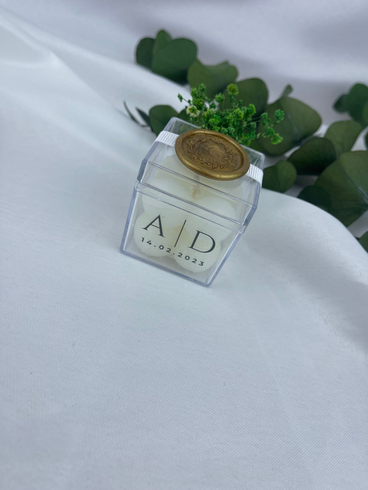 Mica-Kerzen-Verlobungsversprechen als Geschenk