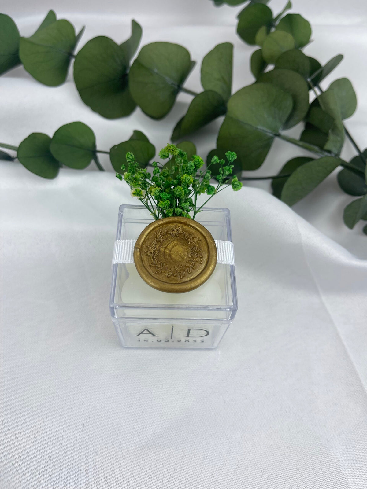 Mica-Kerzen-Verlobungsversprechen als Geschenk