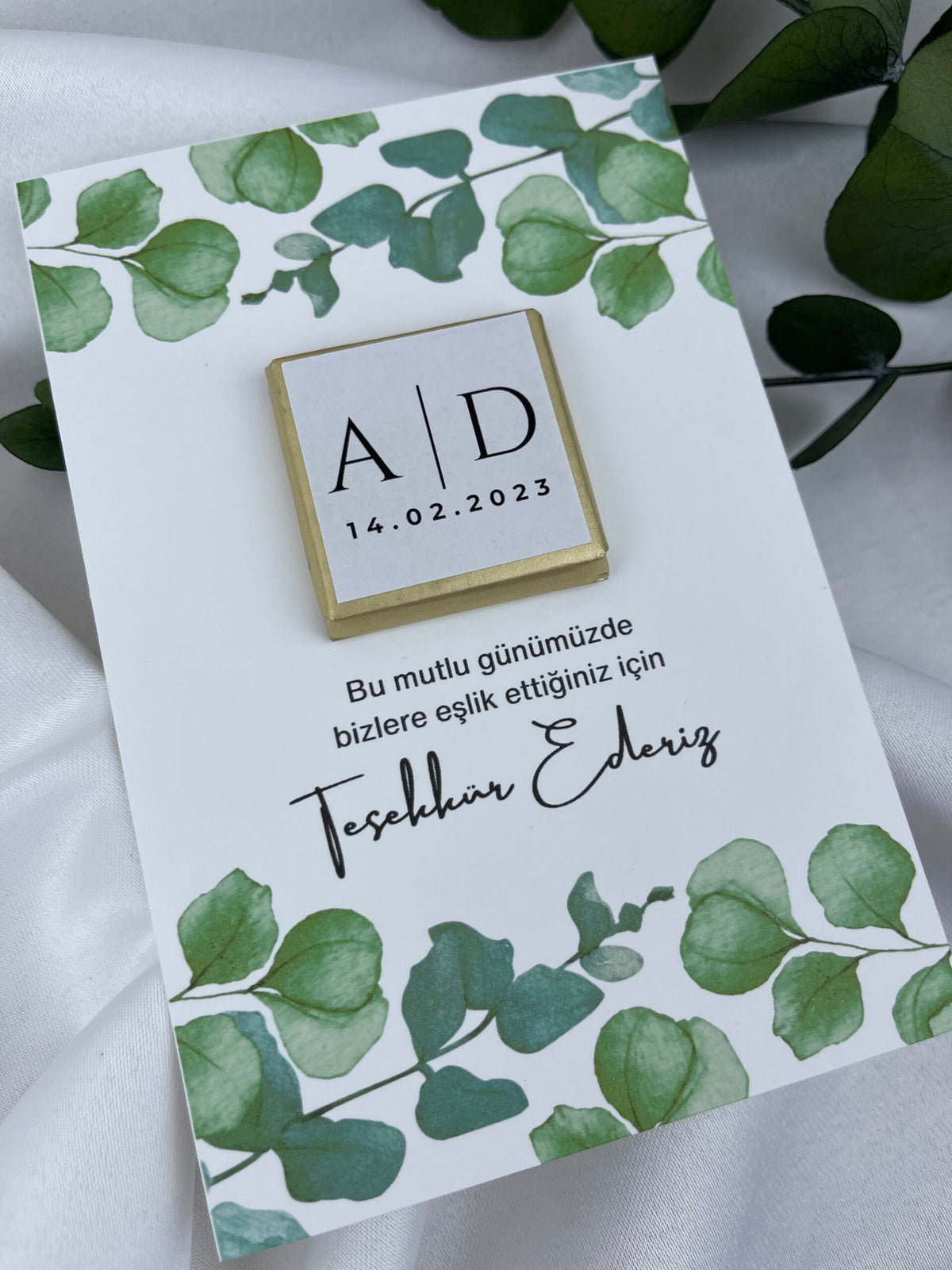 Schokoladenkarte - Versprechens- und Verlobungsgeschenke