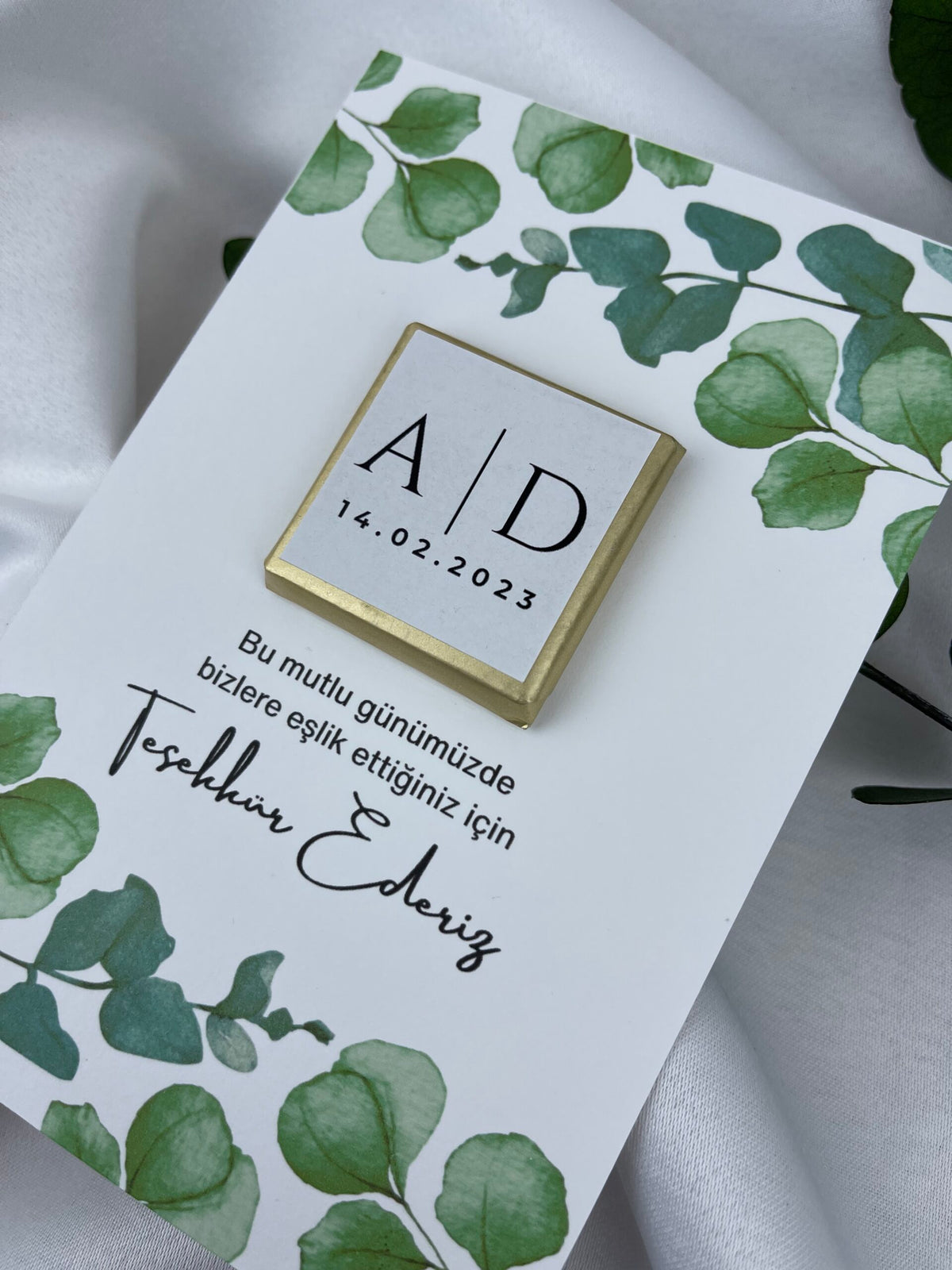 Schokoladenkarte - Versprechens- und Verlobungsgeschenke