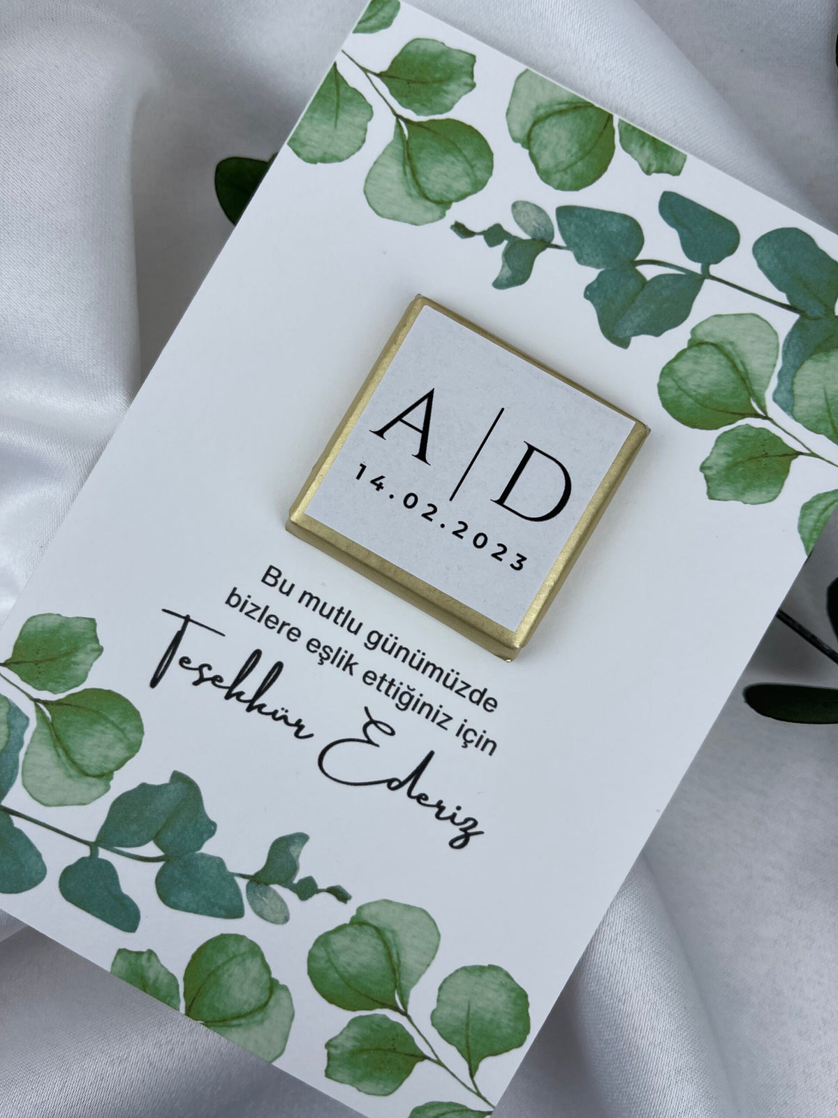 Schokoladenkarte - Versprechens- und Verlobungsgeschenke