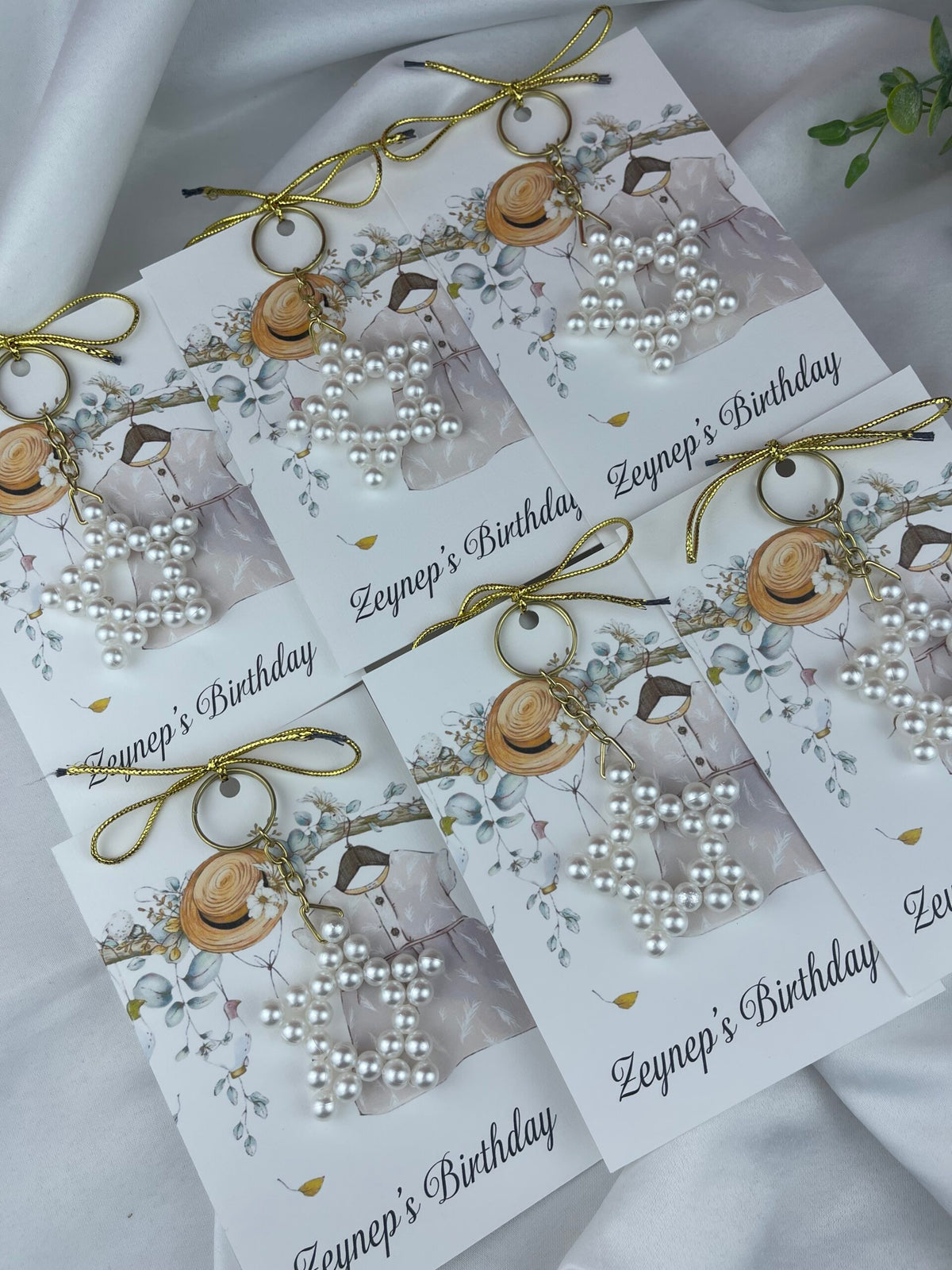 Perlenstern-Schlüsselanhänger – Verlobungs- und Versprechensgeschenke