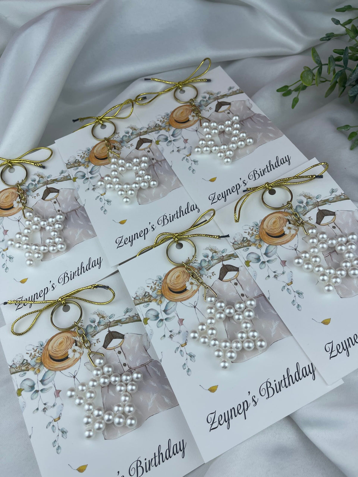 Perlenstern-Schlüsselanhänger – Verlobungs- und Versprechensgeschenke