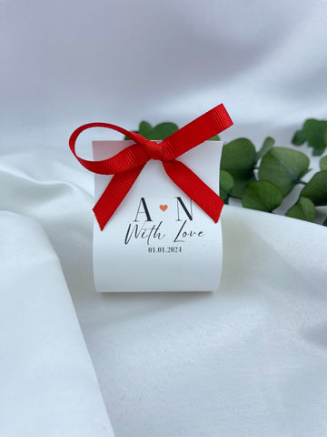 Bubble Candle in Spezialpapier verpackt - Versprechens- und Verlobungsgeschenke