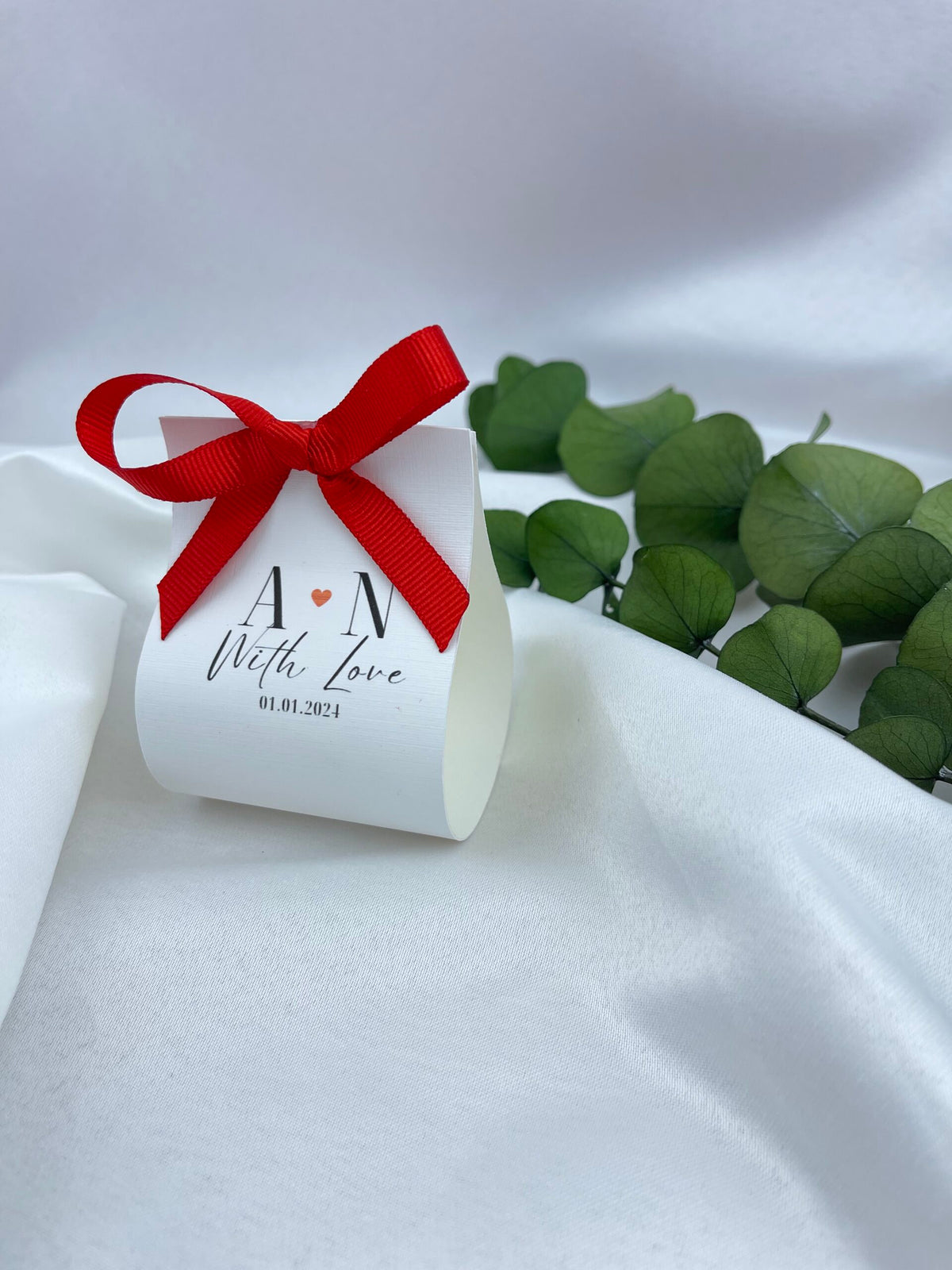 Bubble Candle in Spezialpapier verpackt - Versprechens- und Verlobungsgeschenke